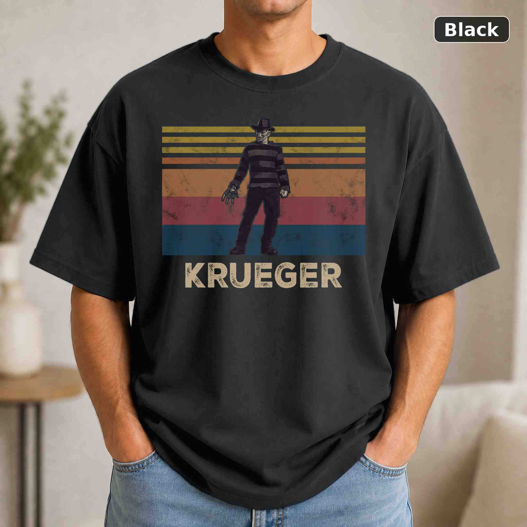 Freddy Krueger Halloween Horror T-Shirt, Vintage Movie Graphic Tee, Retro Film Fan Gift Freddy Krueger Halloween Horror T-Shirt, Vintage Movie Graphic Tee, Retro Film Fan Gift