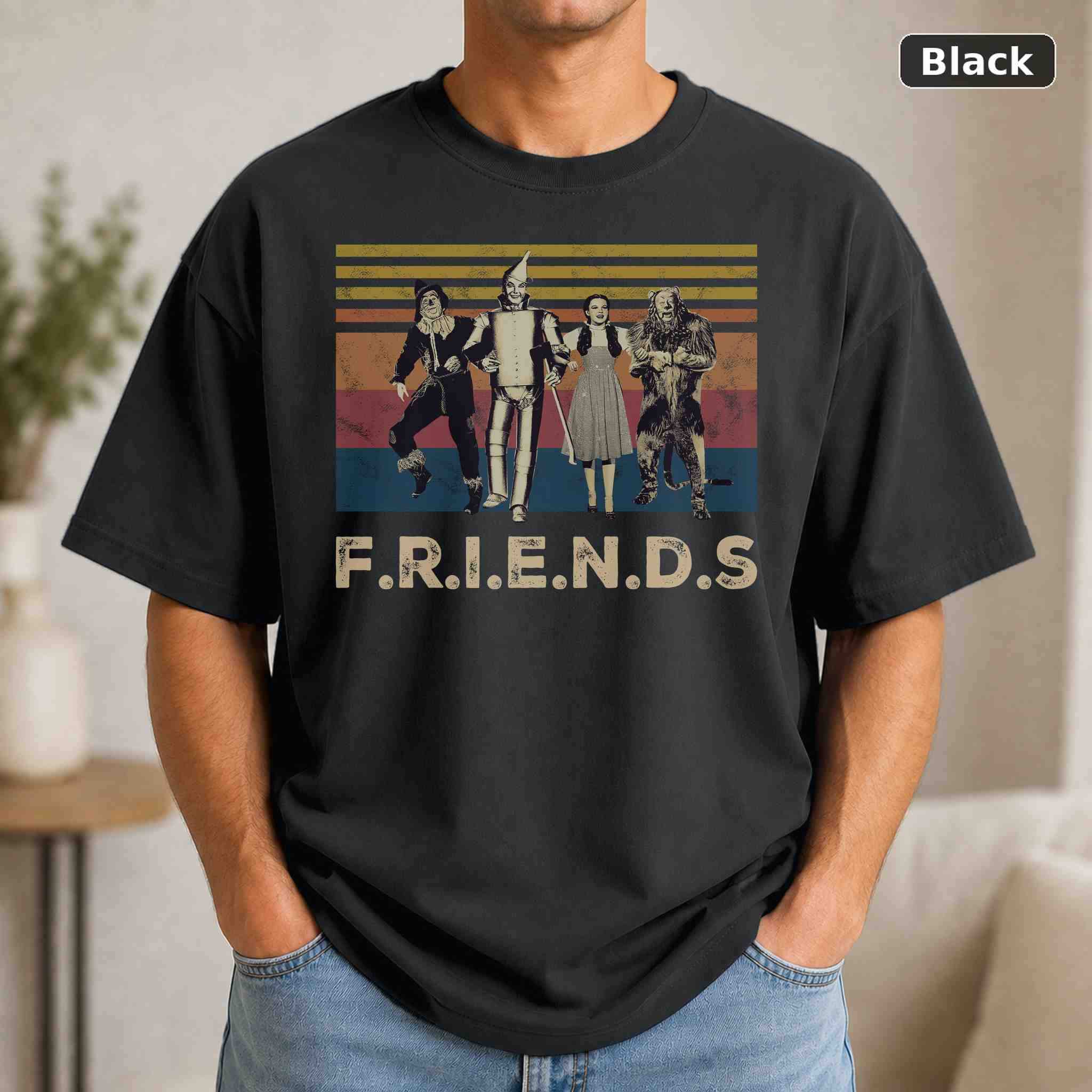 Friends T-Shirt, Vintage Movie Graphic Tee, Retro Film Fan Gift Friends T-Shirt, Vintage Movie Graphic Tee, Retro Film Fan Gift