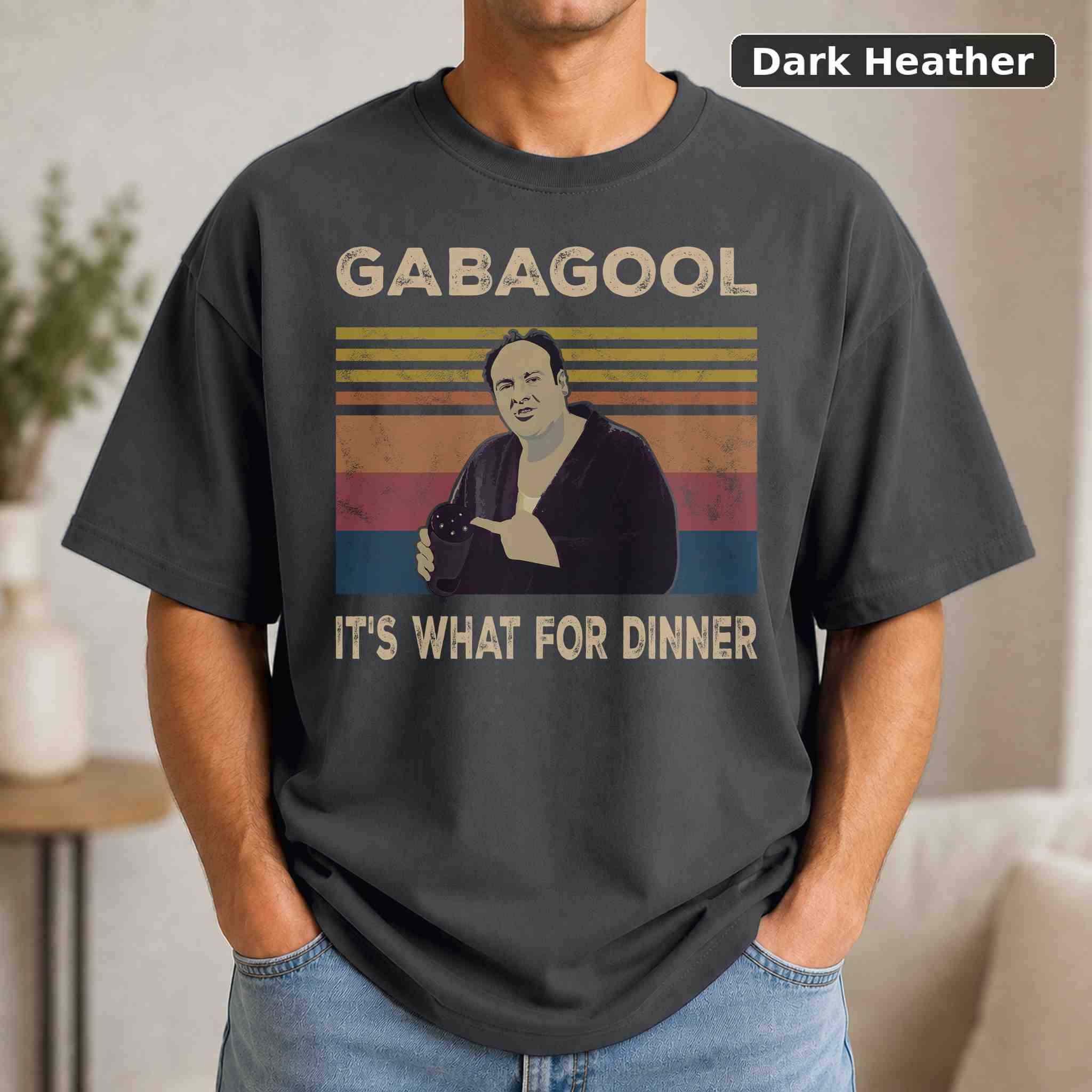 Gabagool It's What For Dinner T-Shirt, Vintage Movie Graphic Tee, Retro Film Fan Gift 3