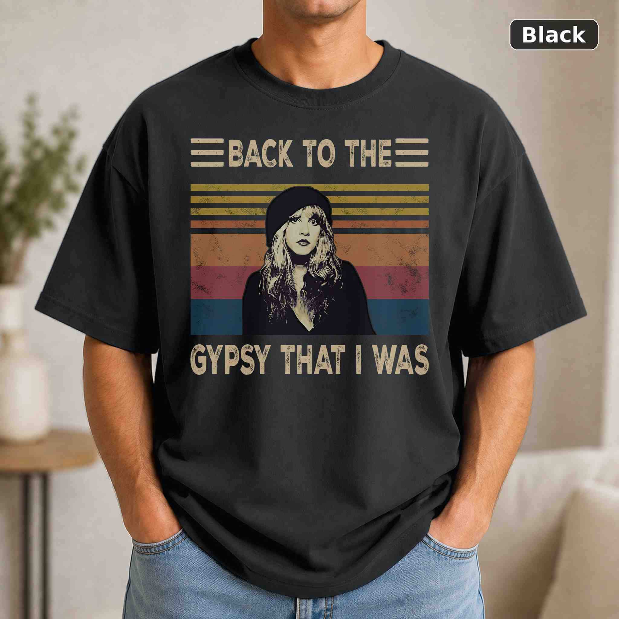 Gearseasons Stevie Nicks Back To The Gypsy That I Was T-Shirt, Vintage Movie Graphic Tee Gearseasons Stevie Nicks Back To The Gypsy That I Was T-Shirt, Vintage Movie Graphic Tee