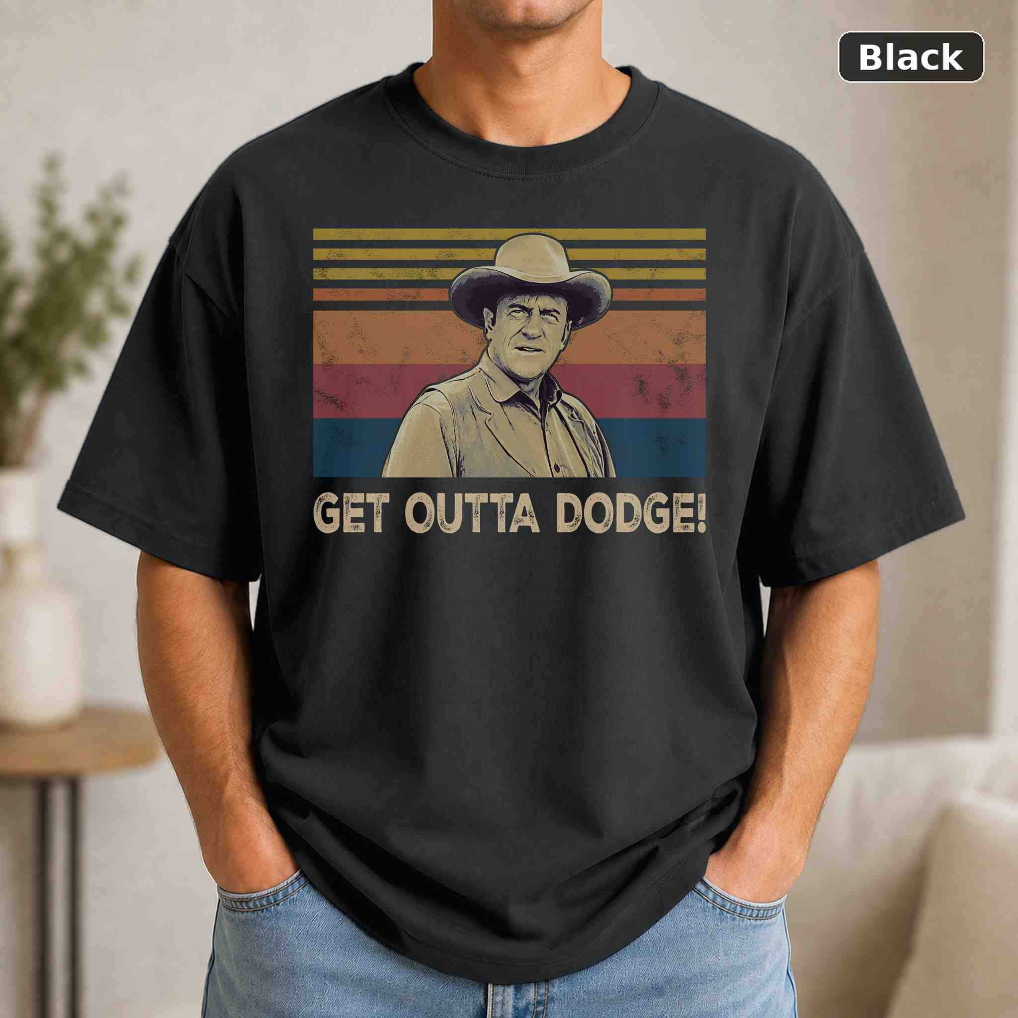 Get Outta Dodge T-Shirt, Vintage Movie Graphic Tee, Retro Film Fan Gift Get Outta Dodge T-Shirt, Vintage Movie Graphic Tee, Retro Film Fan Gift