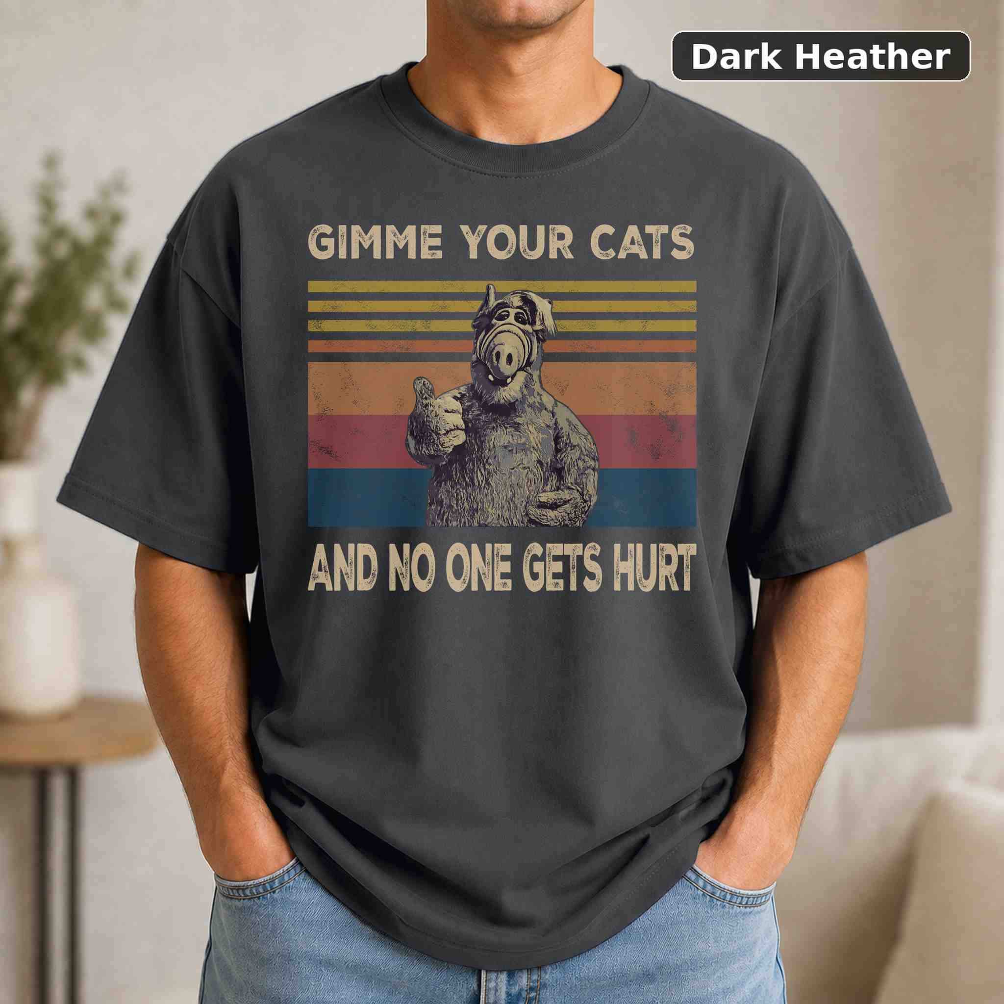Gimme Your Cats T-Shirt, Vintage Movie Graphic Tee, Retro Film Fan Gift 3