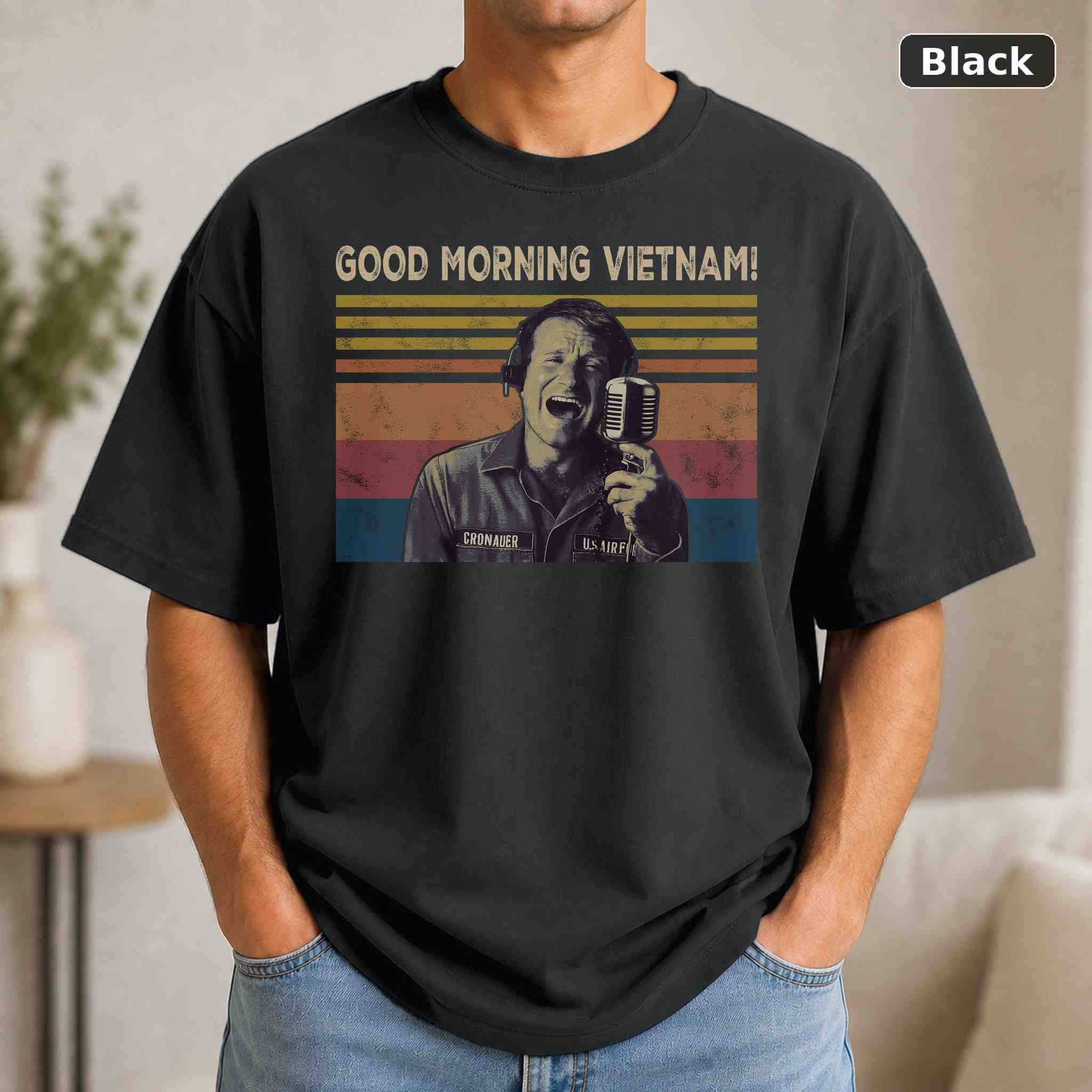 Good Morning Vietnam T-Shirt, Vintage Movie Graphic Tee, Retro Film Fan Gift