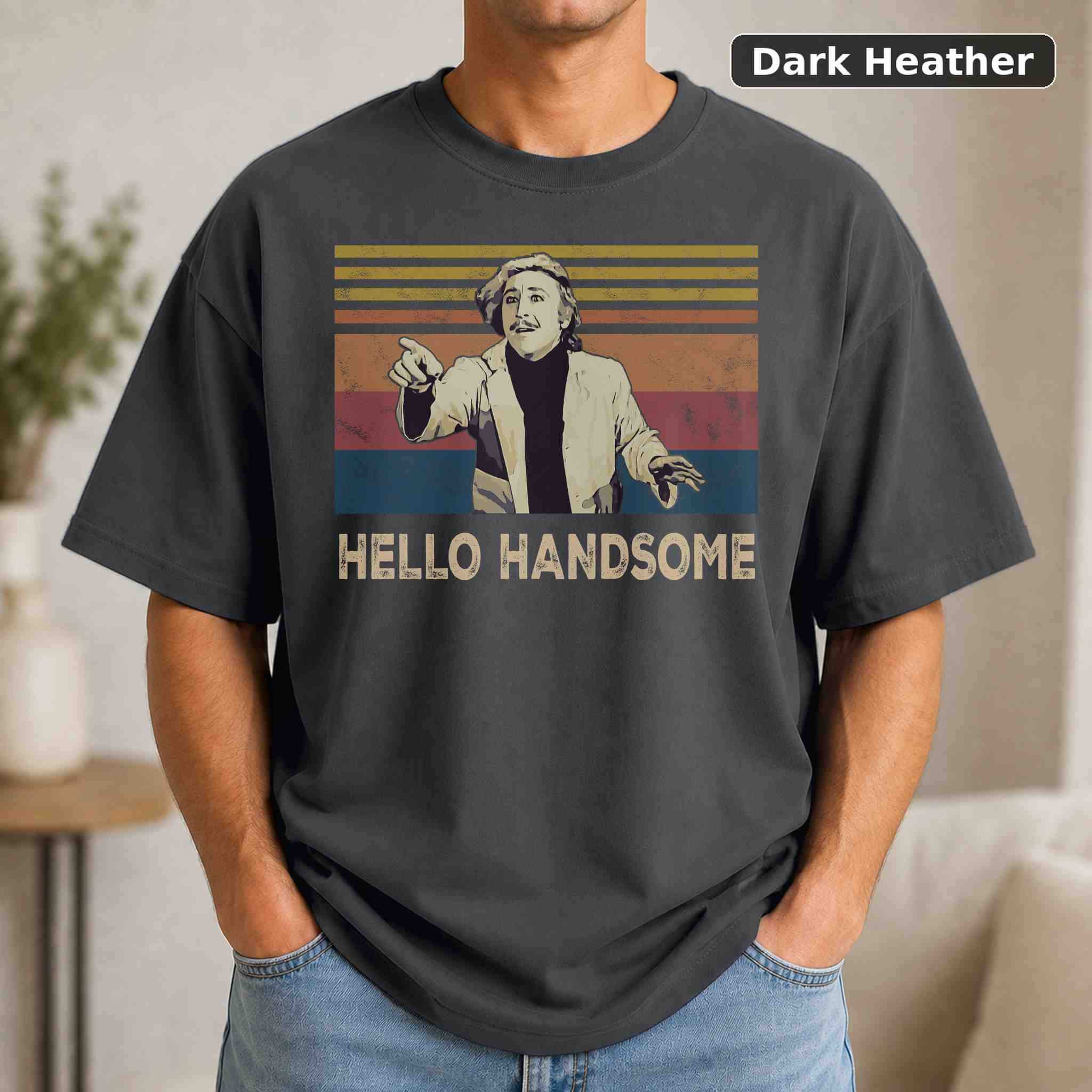 Hello Handsome T-Shirt, Vintage Movie Graphic Tee, Retro Film Fan Gift 3