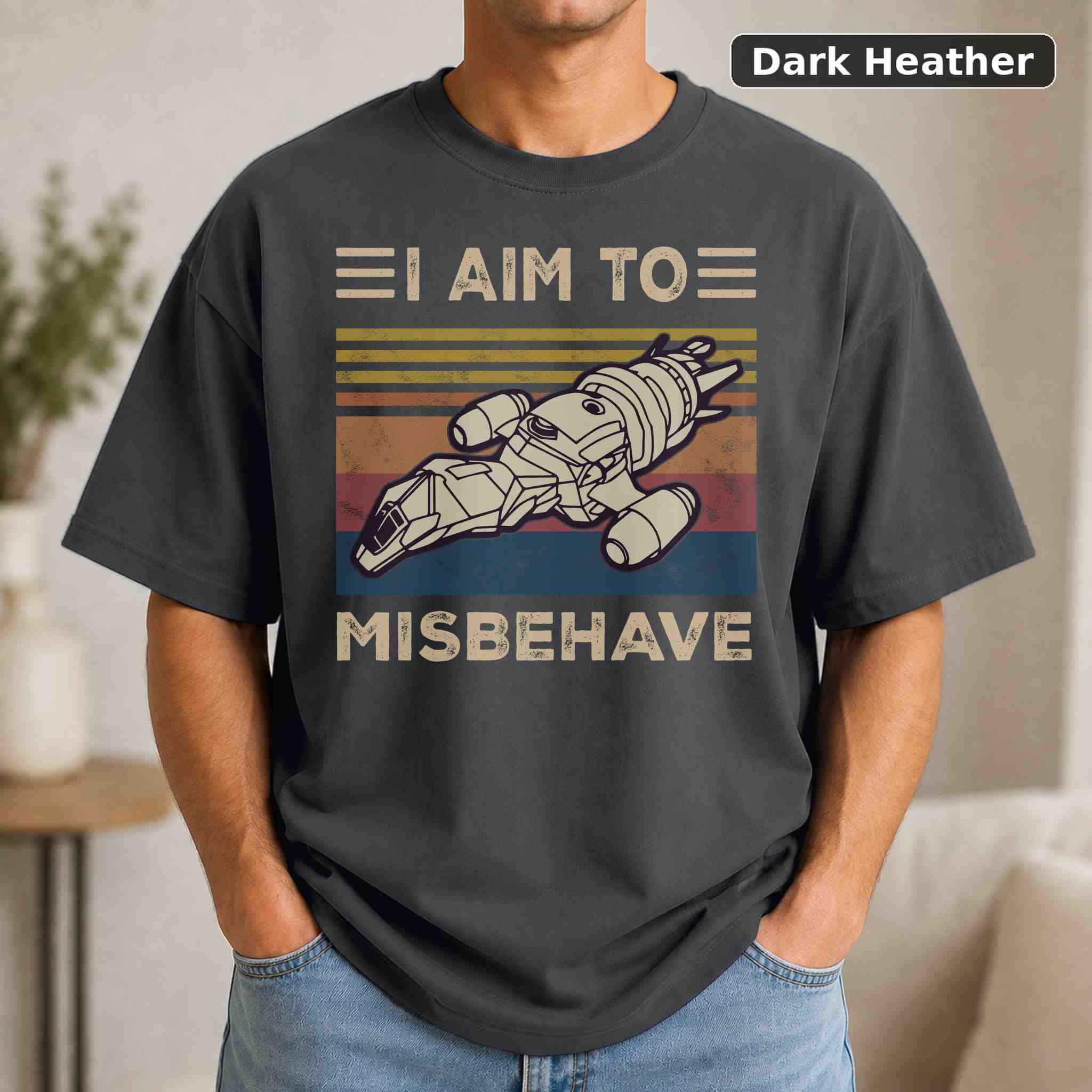 I Aim To Misbehave T-Shirt, Vintage Movie Graphic Tee, Retro Film Fan Gift 3
