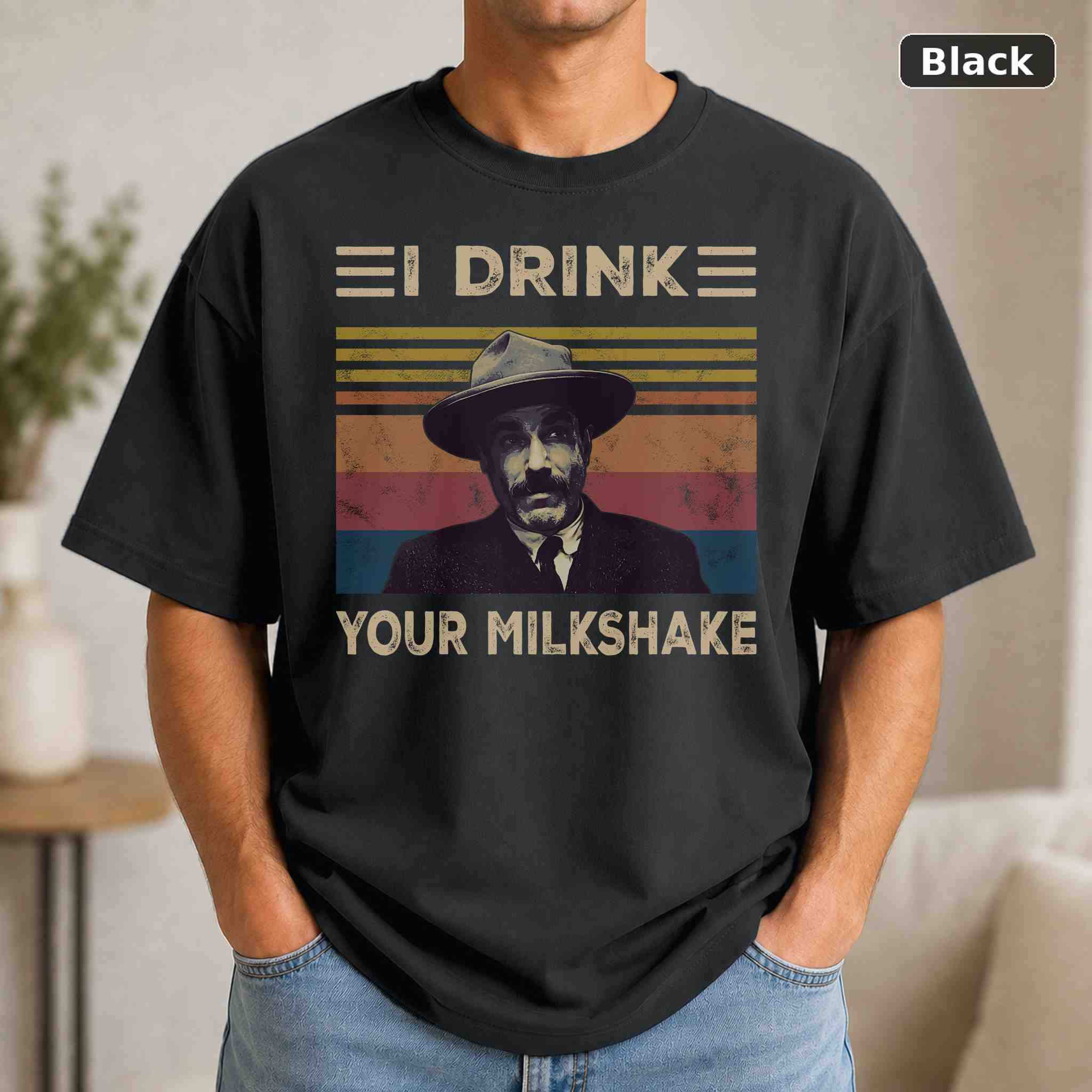 I Drink Your Milkshake T-Shirt, Vintage Movie Graphic Tee, Retro Film Fan Gift I Drink Your Milkshake T-Shirt, Vintage Movie Graphic Tee, Retro Film Fan Gift