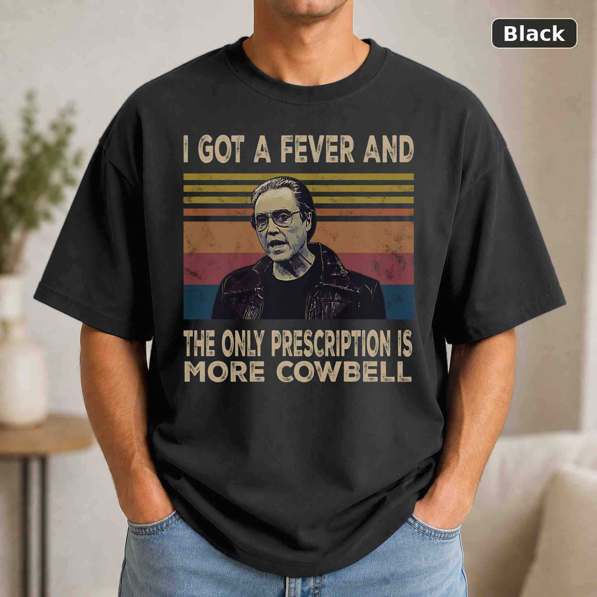 More Cowbell T-Shirt, Christopher Walken SNL Graphic Tee More Cowbell T-Shirt, Christopher Walken SNL Graphic Tee