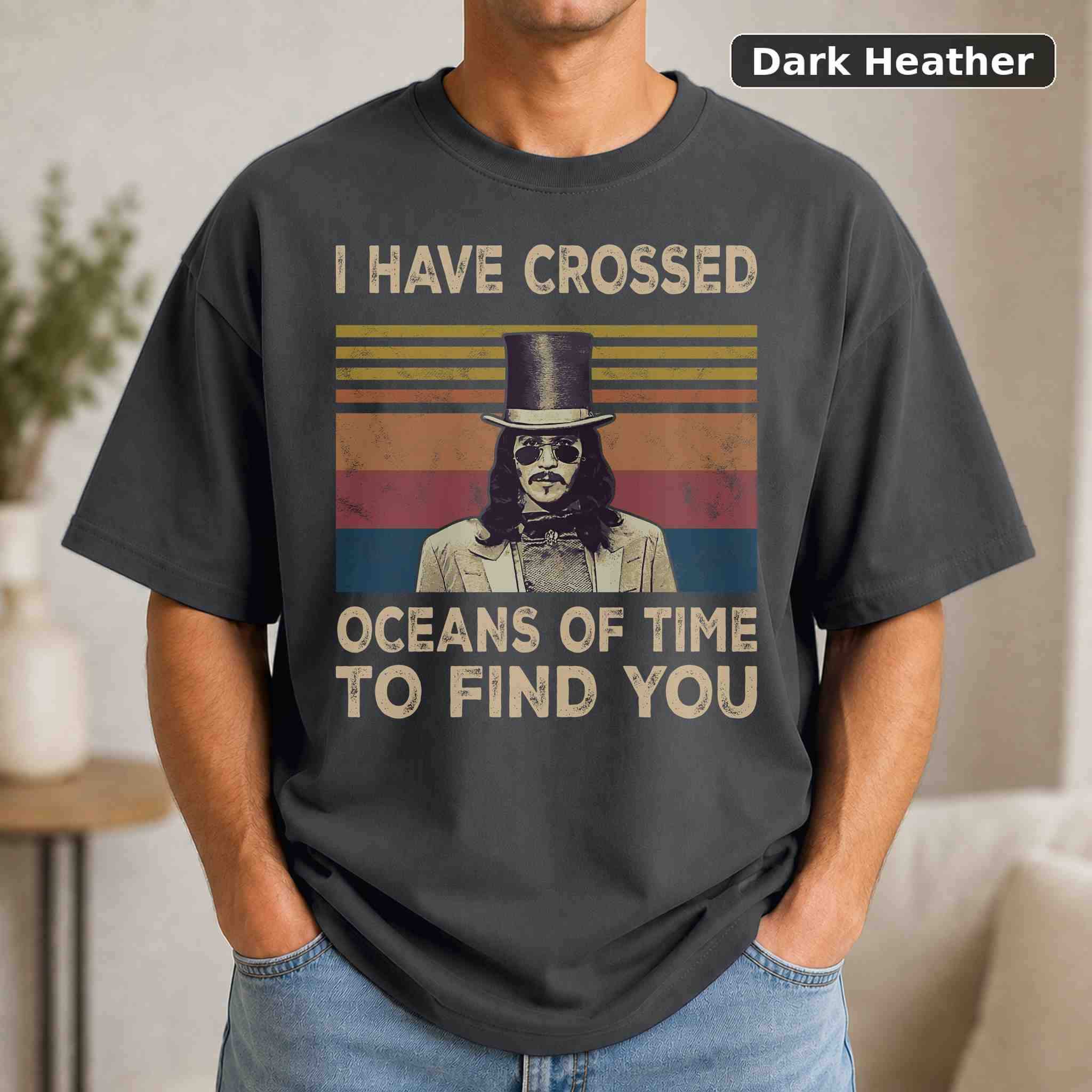 I Have Crossed Oceans Of Time To Find You T-Shirt, Vintage Movie Graphic Tee, Retro Film Fan Gift 3