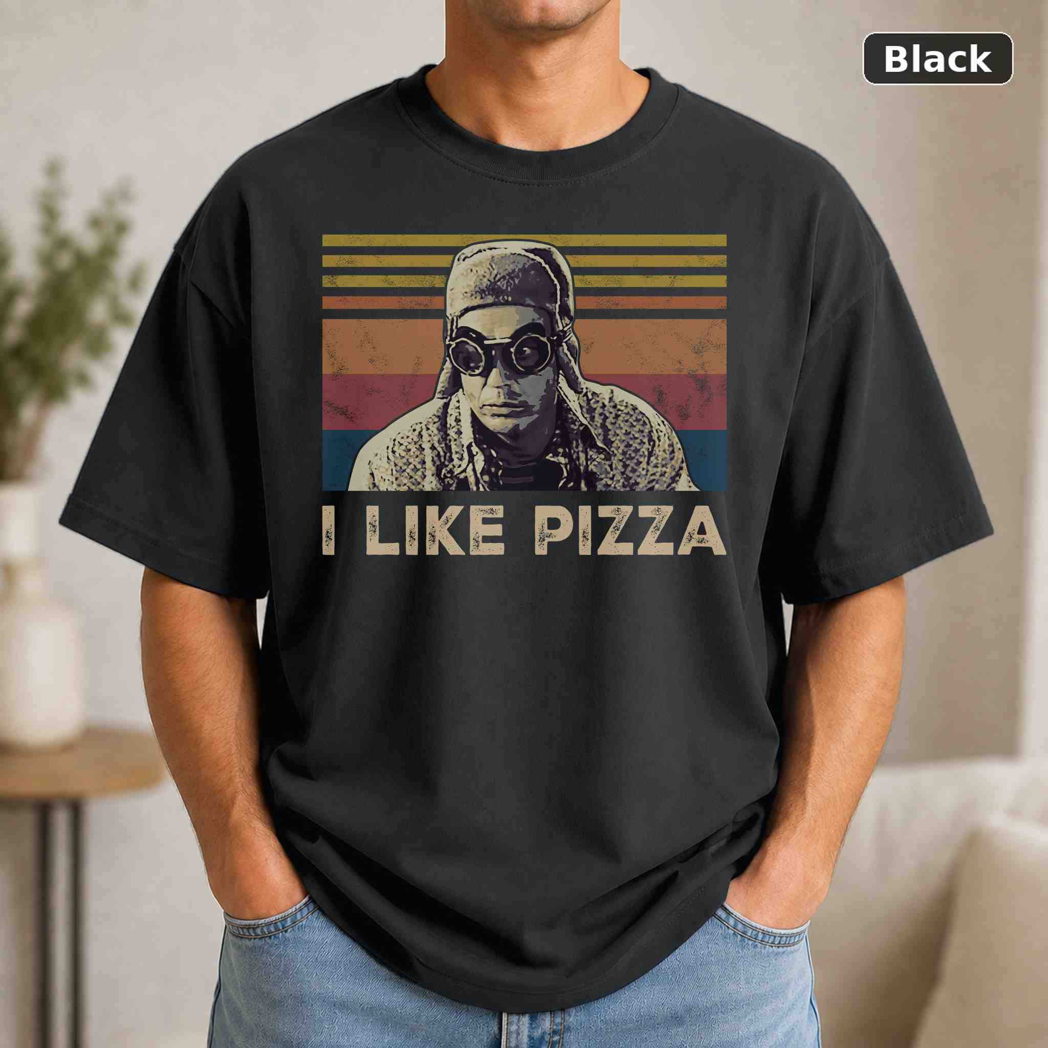 I Like Pizza T-Shirt, Vintage Movie Graphic Tee, Retro Film Fan Gift