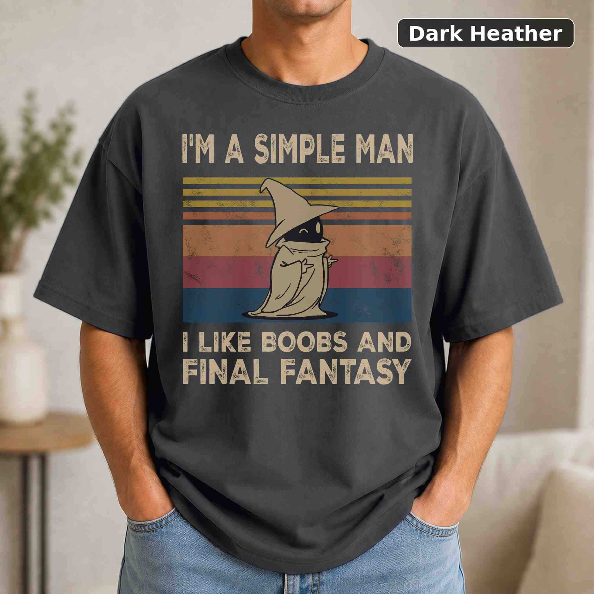 I'm A Simple Man I Like Boobs T-Shirt, Vintage Movie Graphic Tee, Retro Film Fan Gift 3