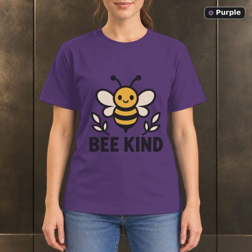 Bee Kind Honeybee T-Shirt, Minimalist Nature Graphic 5