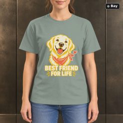 Best Friend for Life T-Shirt, Golden Retriever Dog Graphic Best Friend for Life T-Shirt, Golden Retriever Dog Graphic
