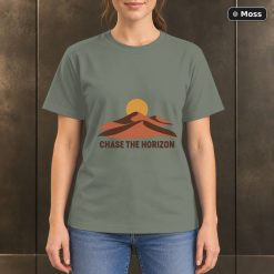 Chase the Horizon Desert T-Shirt, Minimalist Dune Nature Graphic 8