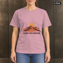 Chase the Horizon Desert T-Shirt, Minimalist Dune Nature Graphic 9