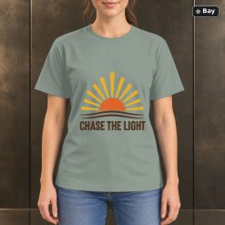 Chase the Light Sunrise T-Shirt, Minimalist Nature Graphic