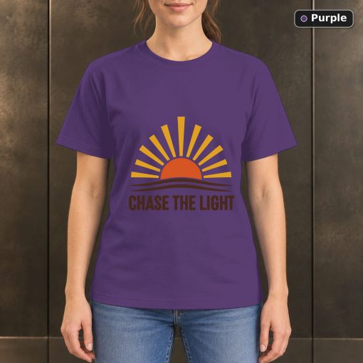 Chase the Light Sunrise T-Shirt, Minimalist Nature Graphic 5