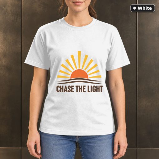 Chase the Light Sunrise T-Shirt, Minimalist Nature Graphic 6