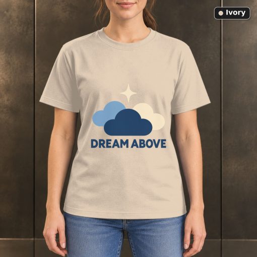 Dream Above Cloud T-Shirt, Minimalist Sky Nature Graphic 2
