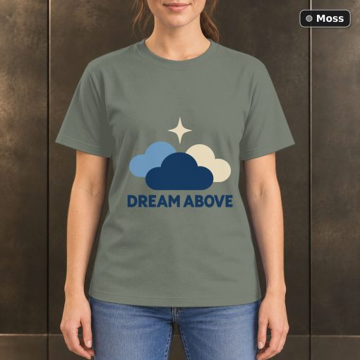 Dream Above Cloud T-Shirt, Minimalist Sky Nature Graphic 3