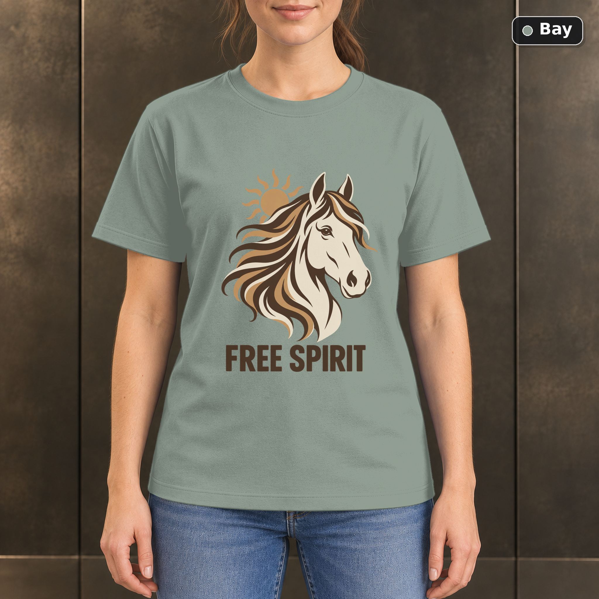 Free Spirit Horse T-Shirt, Minimalist Equestrian Graphic Free Spirit Horse T-Shirt, Minimalist Equestrian Graphic