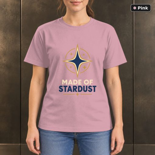 Made of Stardust Star T-Shirt, Minimalist Celestial Graphic 4