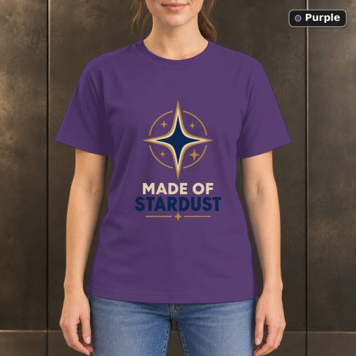 Made of Stardust Star T-Shirt, Minimalist Celestial Graphic 5