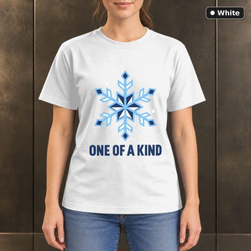 One of a Kind Snowflake T-Shirt, Minimalist Winter Graphic 6