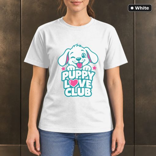 Puppy Love Club T-Shirt, Colorful Dog Lover Graphic 6