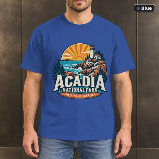 Acadia National Park Vintage Coastal T-Shirt Design 2