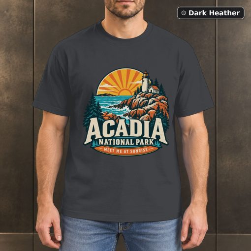 Acadia National Park Vintage Coastal T-Shirt Design 3