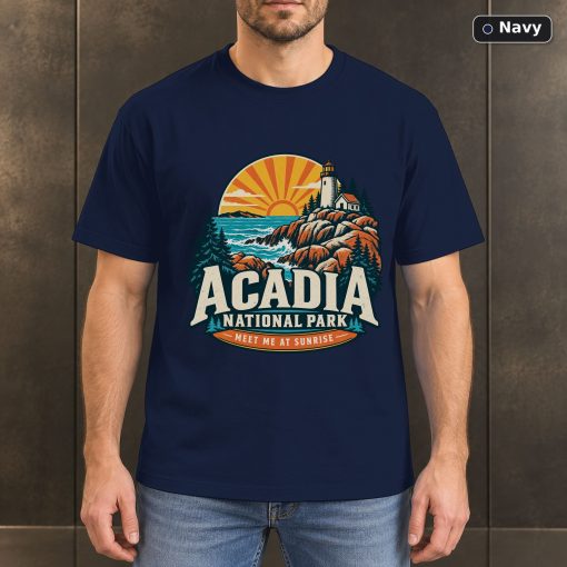 Acadia National Park Vintage Coastal T-Shirt Design 4
