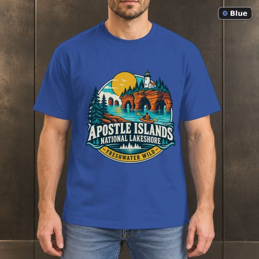 Apostle Islands Wisconsin Retro T-Shirt Design 2