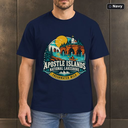Apostle Islands Wisconsin Retro T-Shirt Design 4