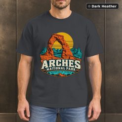 Arches National Park Retro Travel T-Shirt Design 6