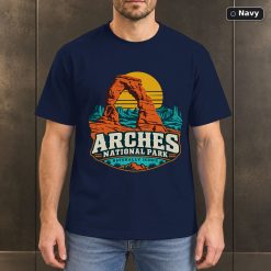Arches National Park Retro Travel T-Shirt Design 7