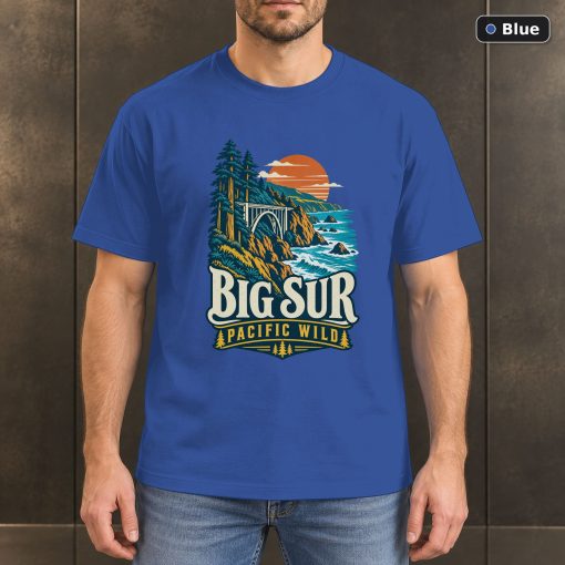 Big Sur California Retro Coastal T-Shirt Design 2