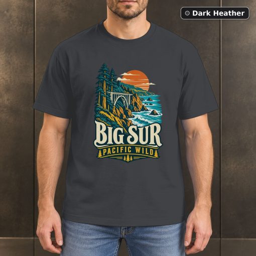 Big Sur California Retro Coastal T-Shirt Design 3