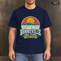 Bonneville Salt Flats Utah Retro T-Shirt Design 7