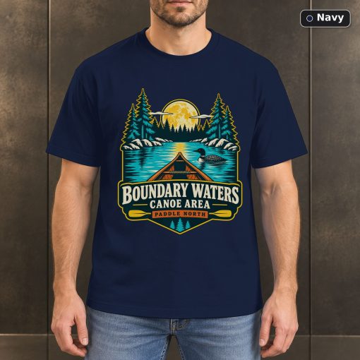 Boundary Waters Minnesota Retro T-Shirt Design 4