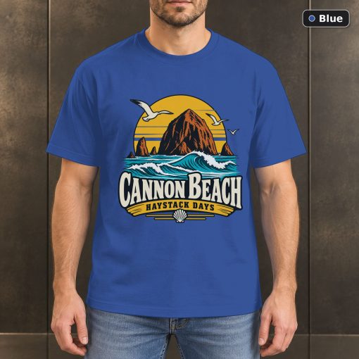Cannon Beach Oregon Vintage T-Shirt Design 2