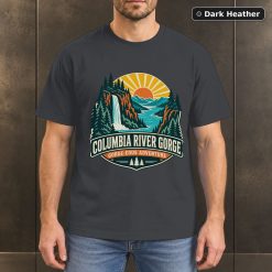 Columbia River Gorge Oregon Retro T-Shirt Design 6