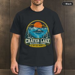 Crater Lake National Park Vintage T-Shirt Design Crater Lake National Park Vintage T-Shirt Design