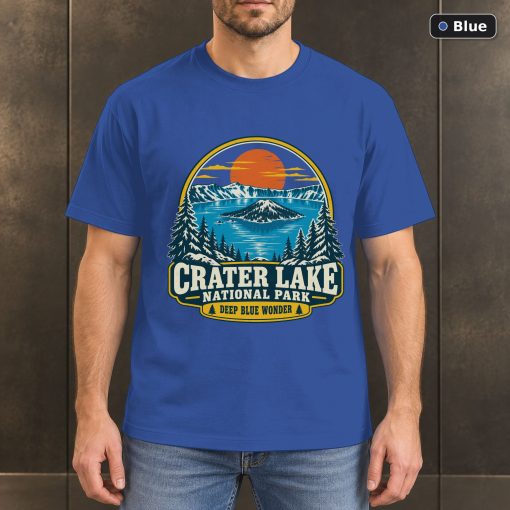 Crater Lake National Park Vintage T-Shirt Design 2