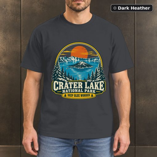 Crater Lake National Park Vintage T-Shirt Design 3