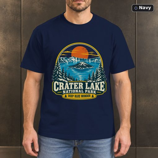 Crater Lake National Park Vintage T-Shirt Design 4
