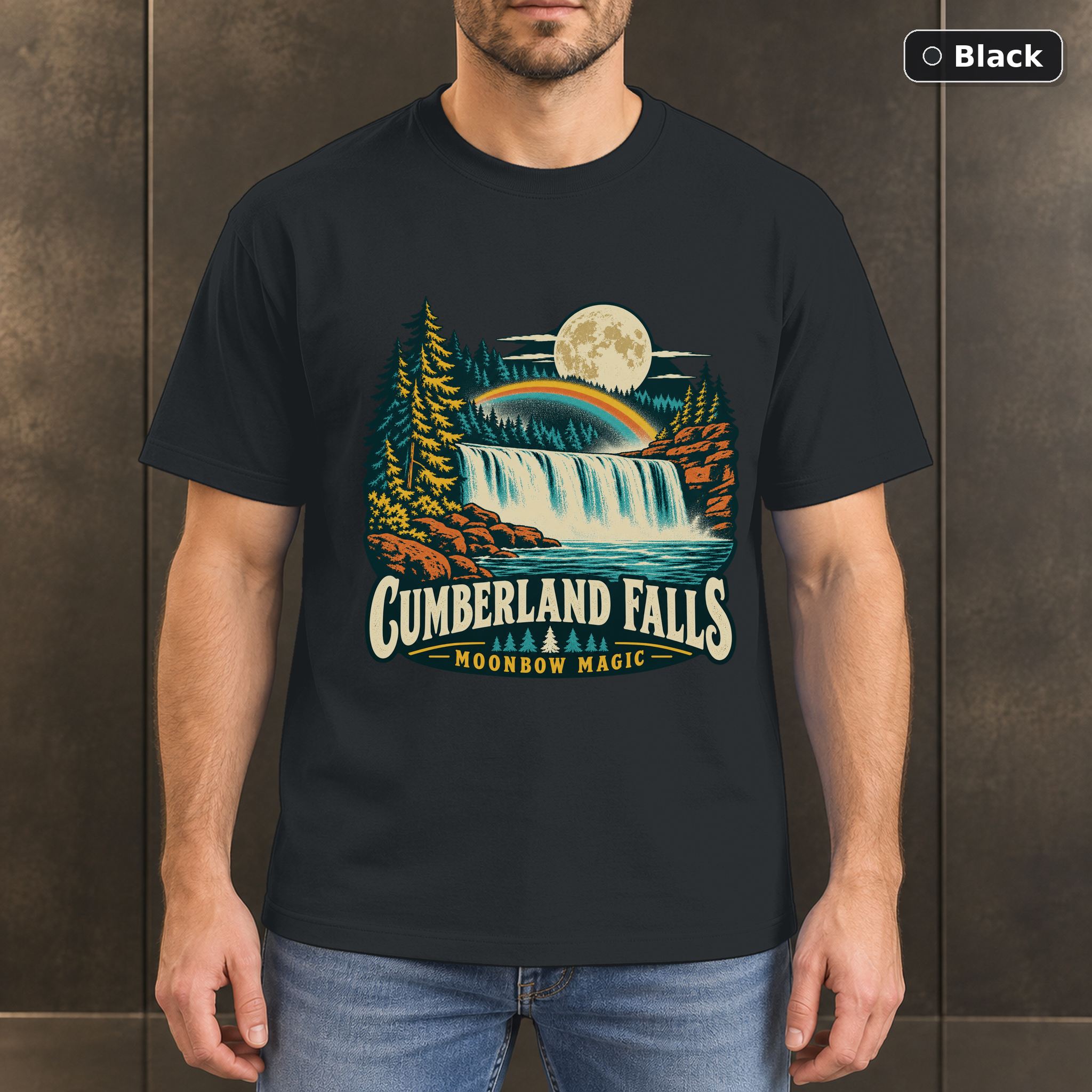 Cumberland Falls Kentucky Retro T-Shirt Design Cumberland Falls Kentucky Retro T-Shirt Design