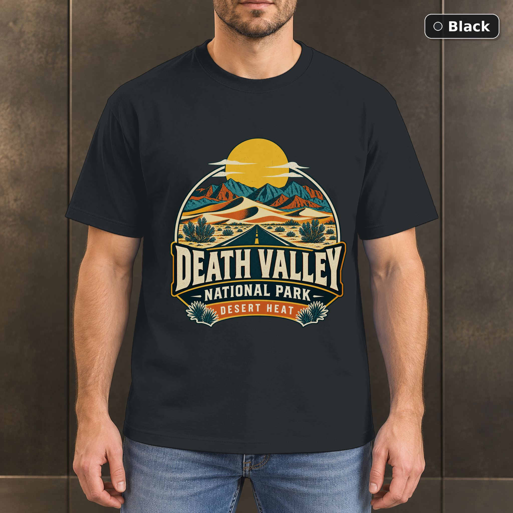 Death Valley National Park Retro Desert T-Shirt Design Death Valley National Park Retro Desert T-Shirt Design