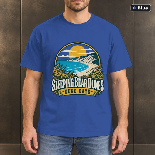 Sleeping Bear Dunes Michigan Retro T-Shirt Design 2