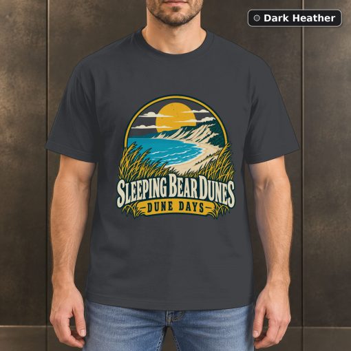 Sleeping Bear Dunes Michigan Retro T-Shirt Design 3