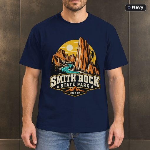 Smith Rock Oregon Retro T-Shirt Design 4